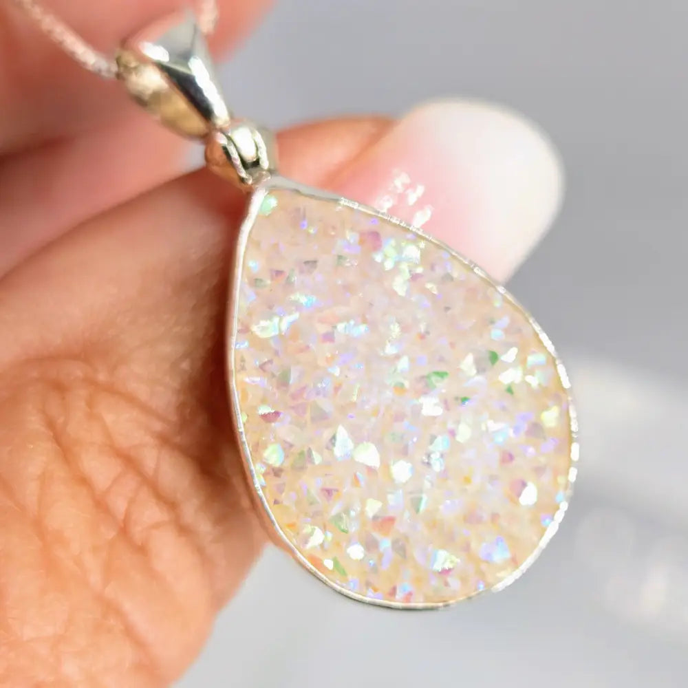 ?SUgar-spice!’ Pendant Necklace - Druzy Sterling