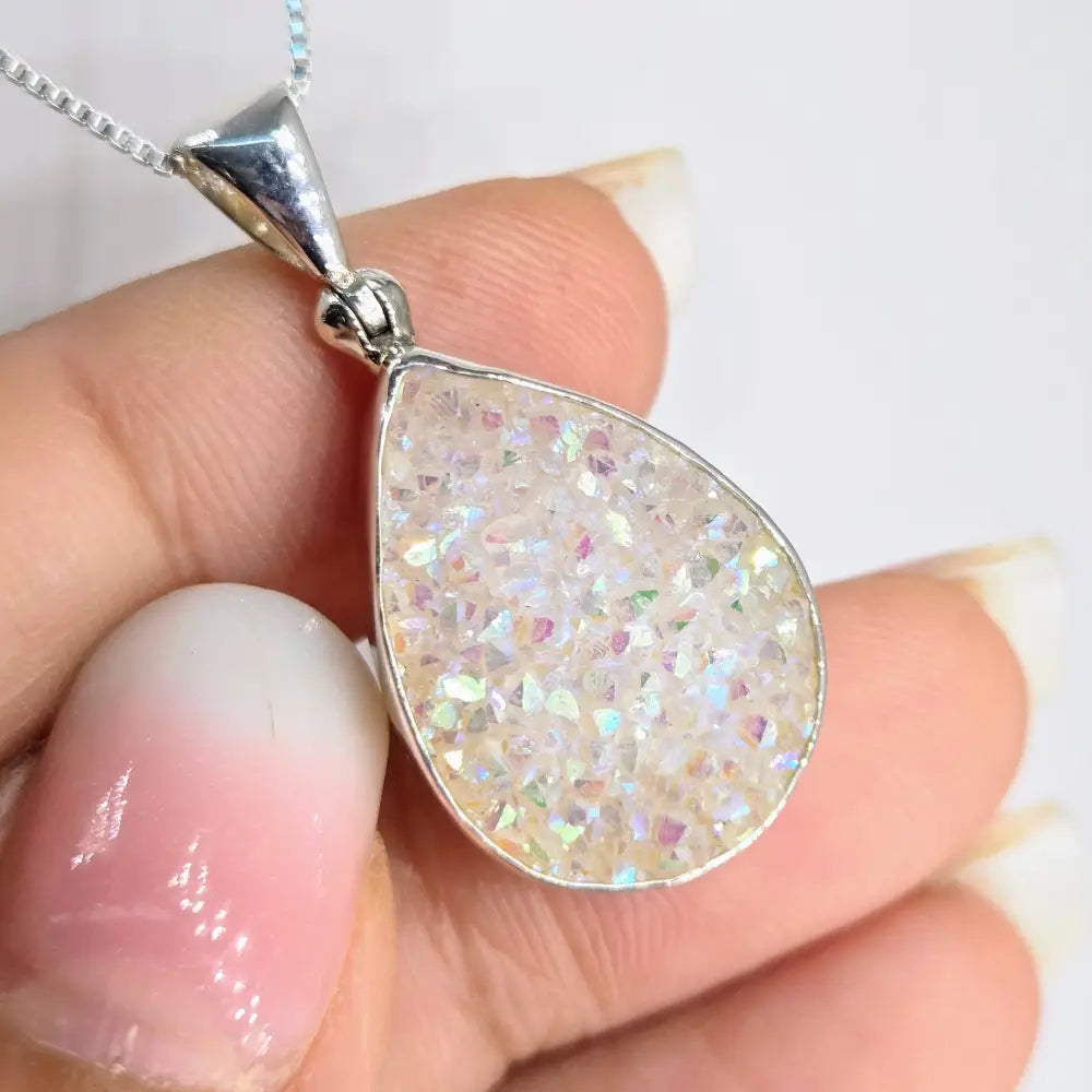 ?SUgar-spice!’ Pendant Necklace - Druzy Sterling