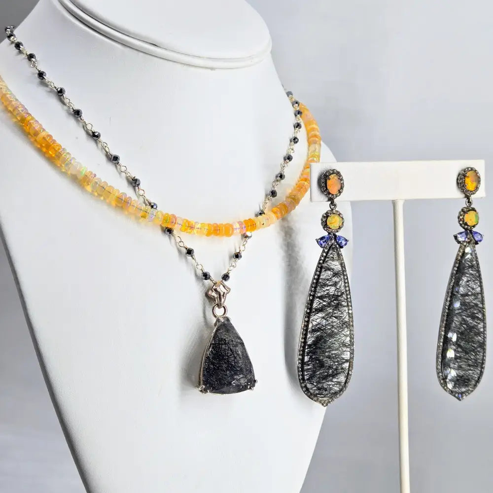 ?SUnrise’ 16-17.5’’ Necklace - Opals Sterling