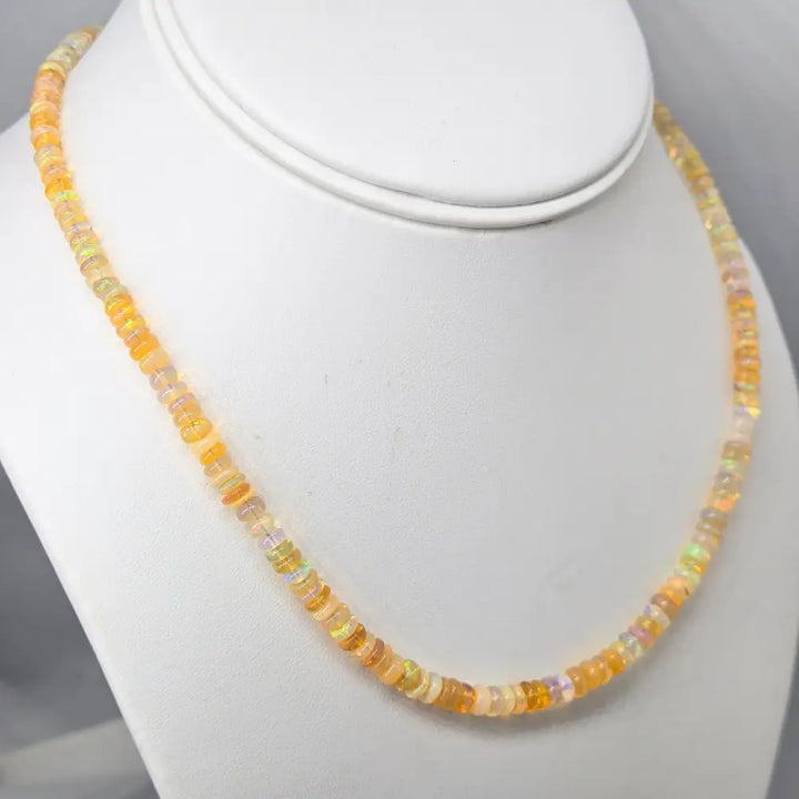 ?SUnrise’ 16-17.5’’ Necklace - Opals Sterling