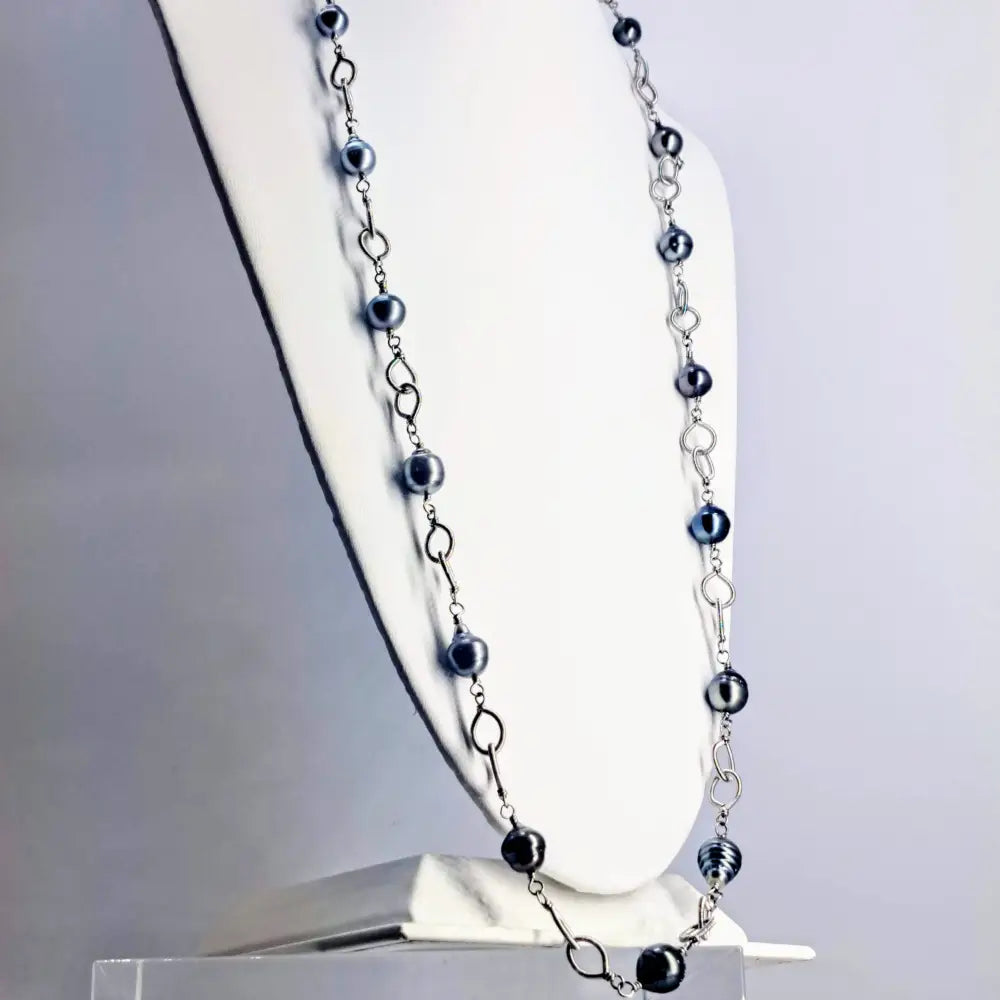 ?TAhitian Dream’ Up to 36’’ Convertible Necklace - Tahitian Pearls Sterling