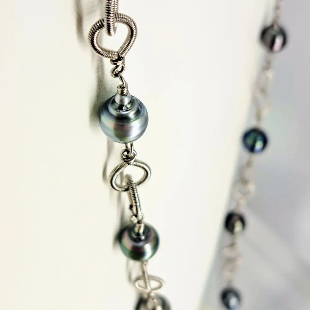 ?TAhitian Dream’ Up to 36’’ Convertible Necklace - Tahitian Pearls Sterling