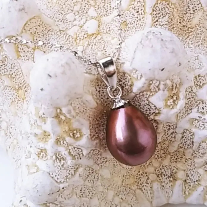 ?THe Classic’ 18’’ Pendant Necklace - Pearl Anti-tarnish Sterling