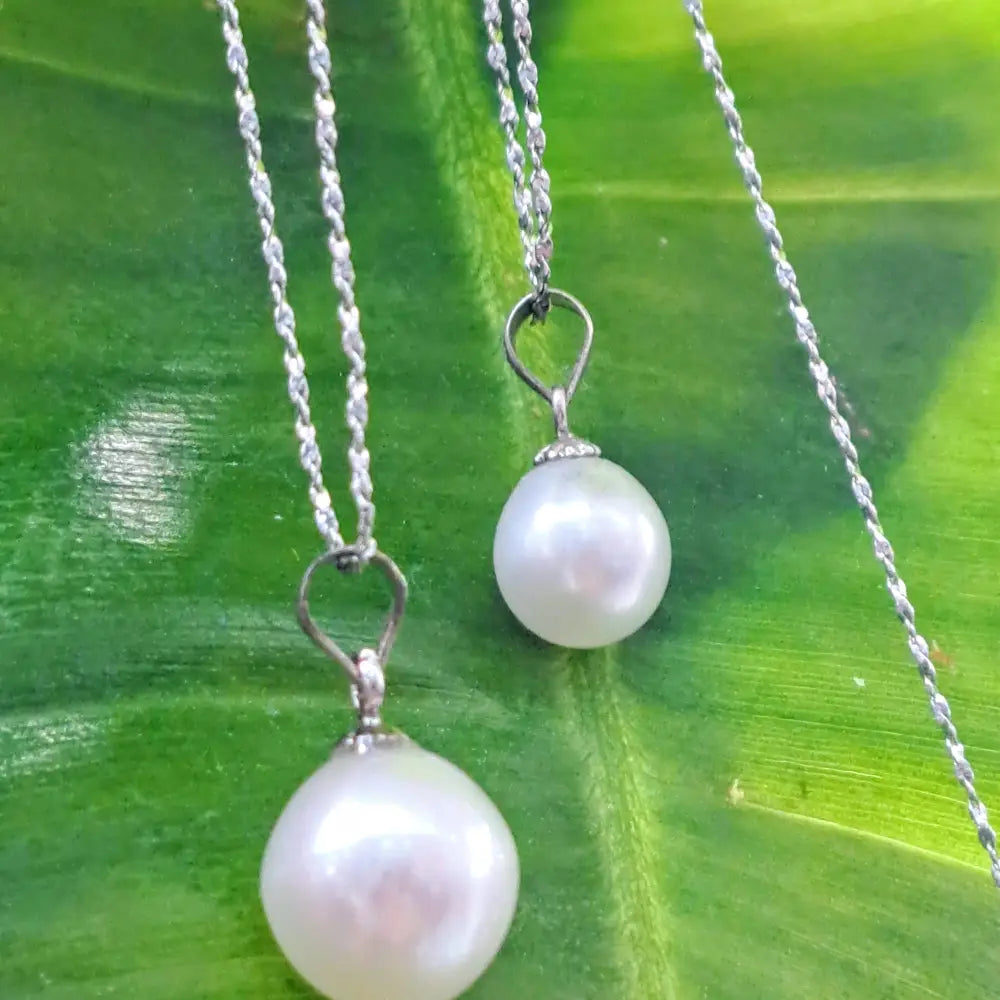 ?THe Classic’ 18’’ Pendant Necklace - Pearl Anti-tarnish Sterling