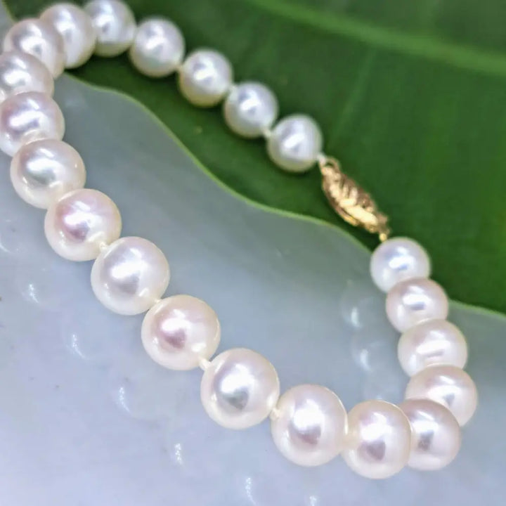 ?THe Classic’ 7.5’’ Bracelet - Pearls 14k