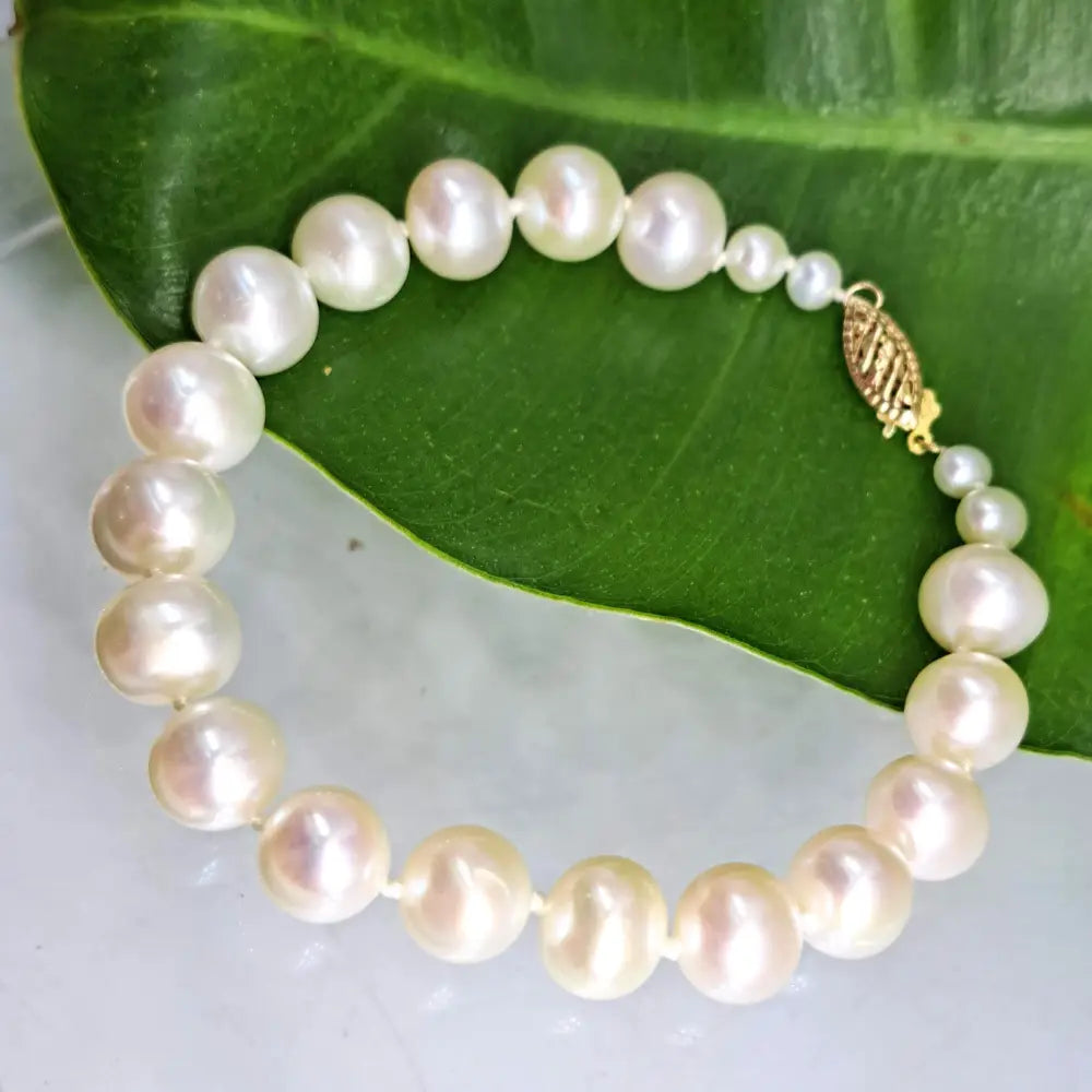 ?THe Classic’ 7.5’’ Bracelet - Pearls 14k
