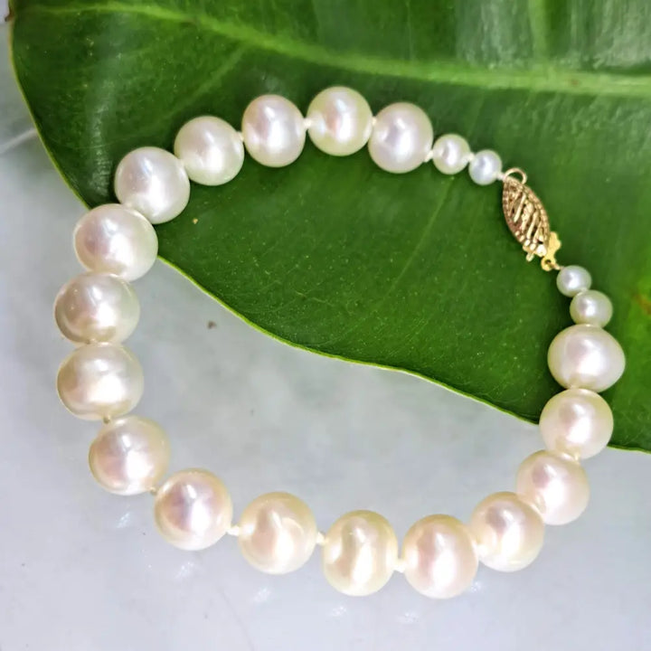 ?THe Classic’ 7.5’’ Bracelet - Pearls 14k