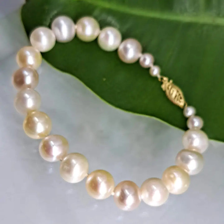 ?THe Classic’ 7.5’’ Bracelet - Pearls 14k