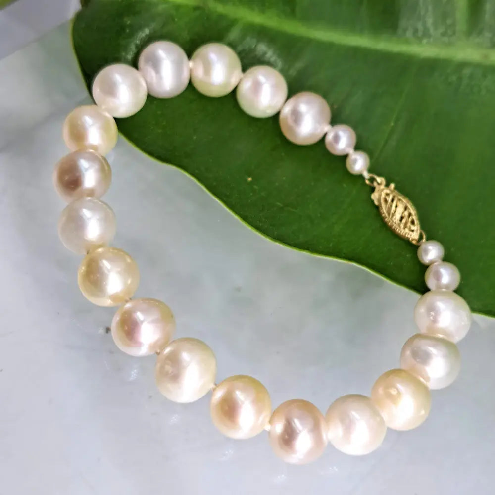 ?THe Classic’ 7.5’’ Bracelet - Pearls 14k