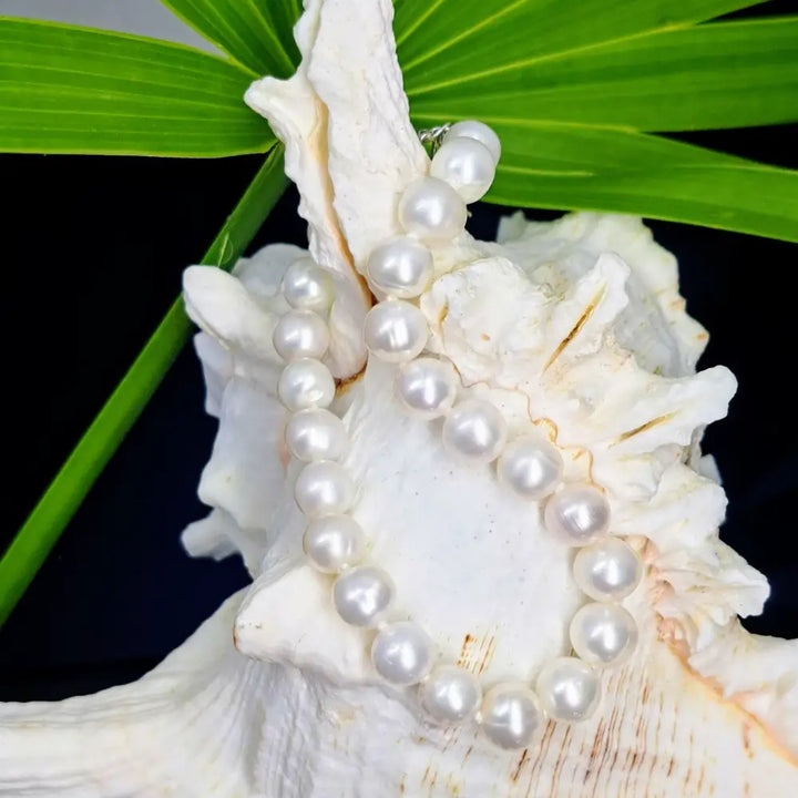 ?THe Classic Pearl Bracelet’ - Pearls Sterling - White - Bracelet