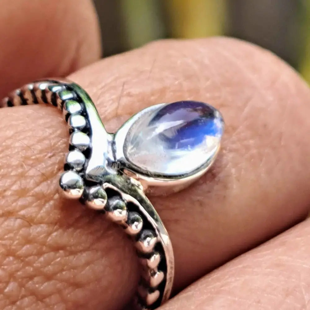 ?TIara’ (choose your Size) Ring - Moonstone & Sterling
