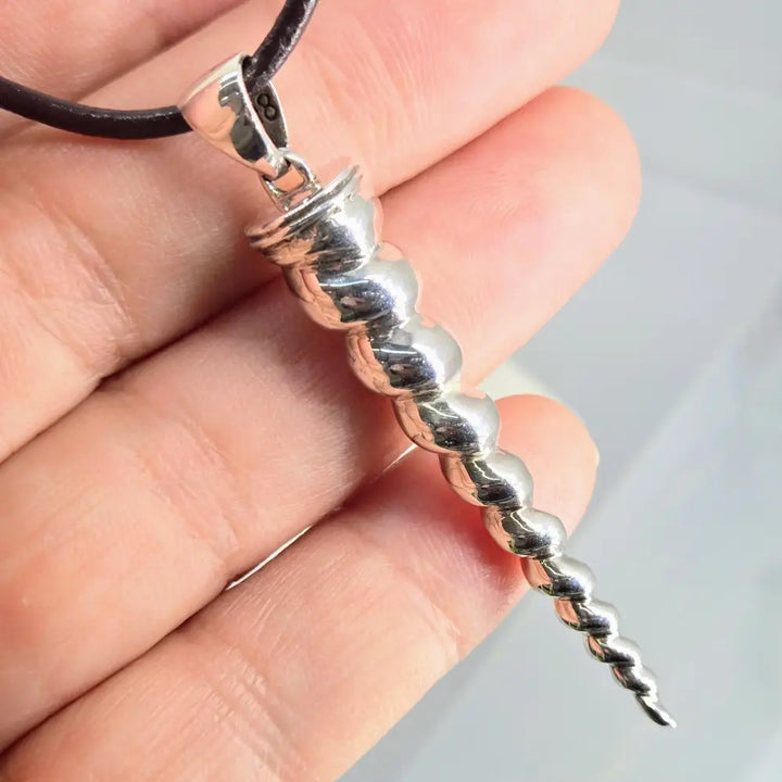 ?UNicorn Horn’ Pendant Necklace - Sterling Leather