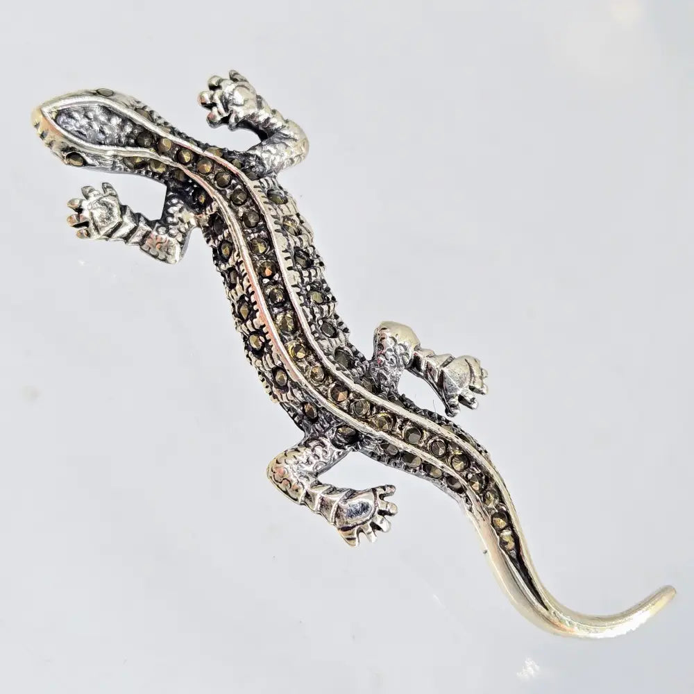 ?WEe Wizard’.75’’ x 2.25’’ Brooch/pearl Enhancer - Marcasite Sterling - Brooch