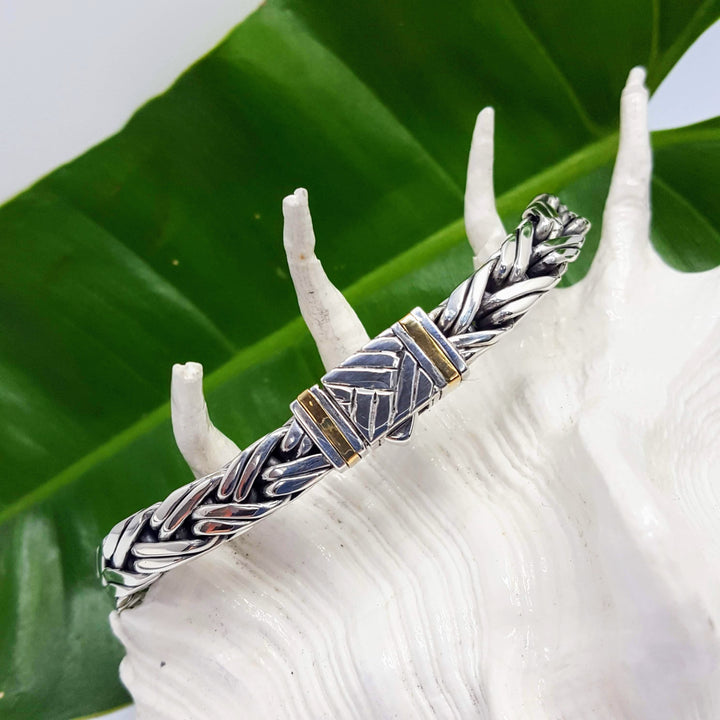 "Fishtail Weave" Bracelet -  Braided Sterling Silver
