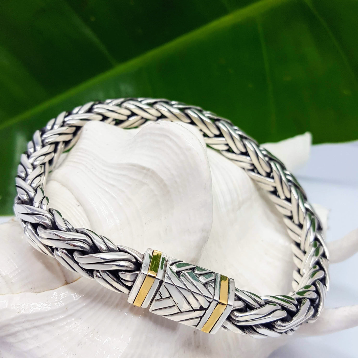 "Fishtail Weave" Bracelet -  Braided Sterling Silver
