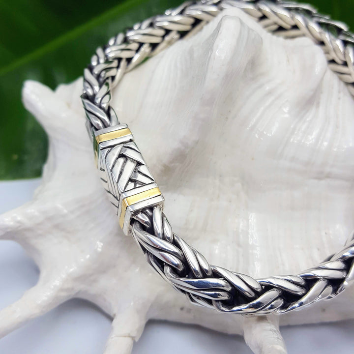 "Fishtail Weave" Bracelet -  Braided Sterling Silver