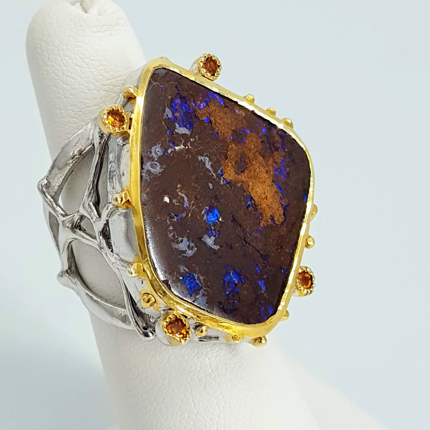 "Magic Ring" - Boulder Opal Ring
