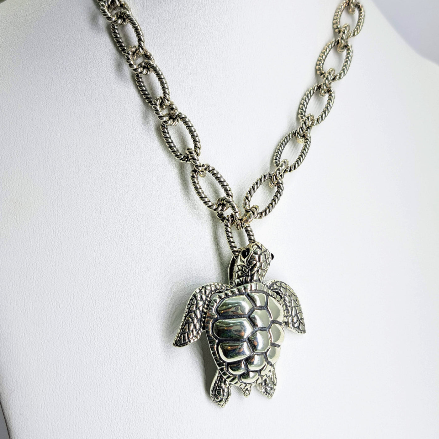 "Terrapin Station" Necklace/Pendant - Sterling Turtle