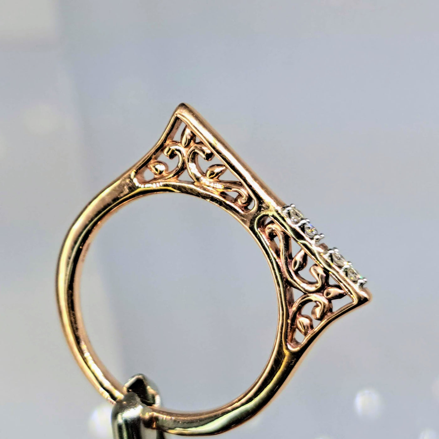"Lace" Sz 6.5 Ring - VSI Diamonds, Rose Gold