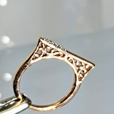 "Lace" Sz 6.5 Ring - VSI Diamonds, Rose Gold