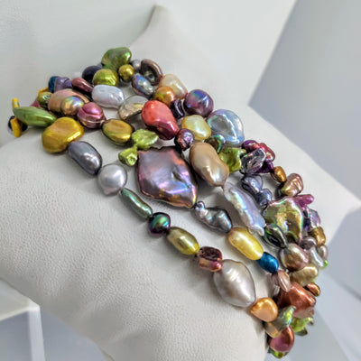 "Rainbow Tango" Necklace - Pearls