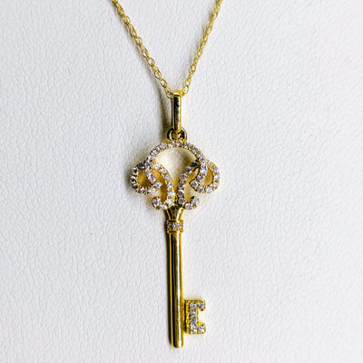 "KEY West" 18" Necklace - Diamonds, Gold